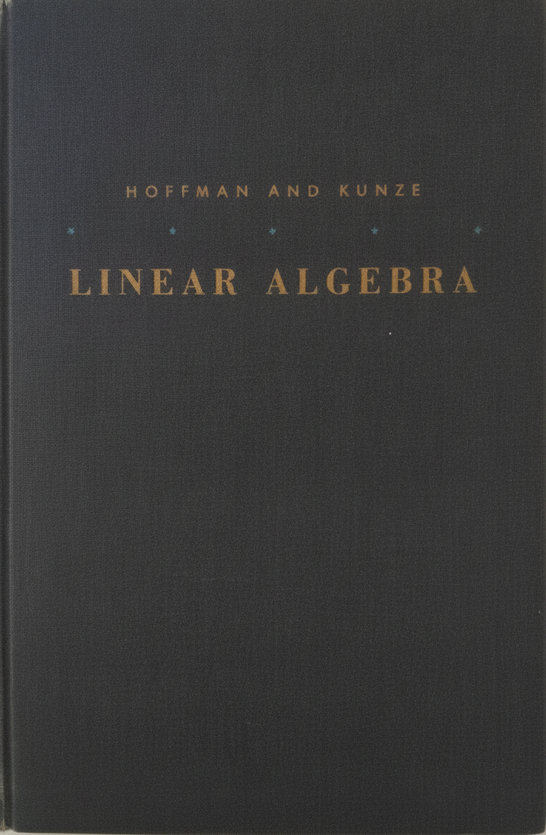 Book cover for Linear Algebra by Hoffman, Kenneth