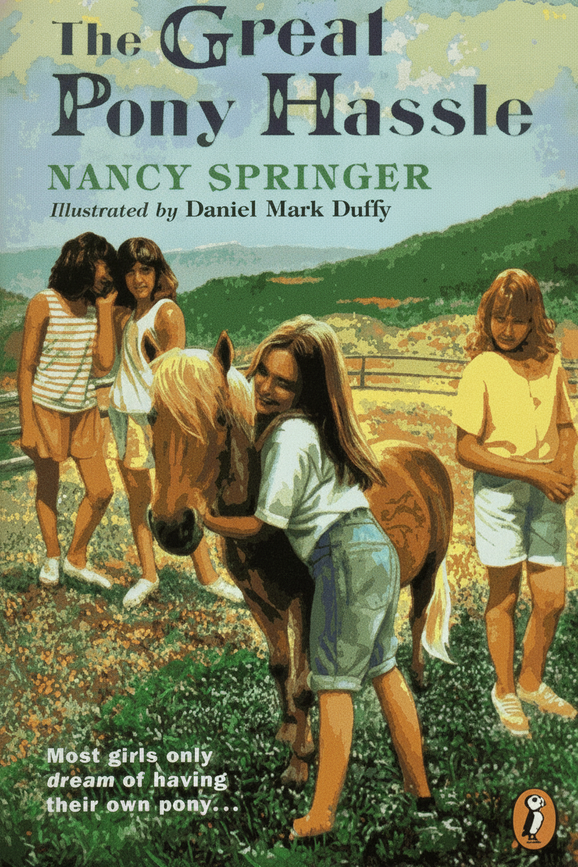 Book cover for The Great Pony Hassle by Springer, Nancy
