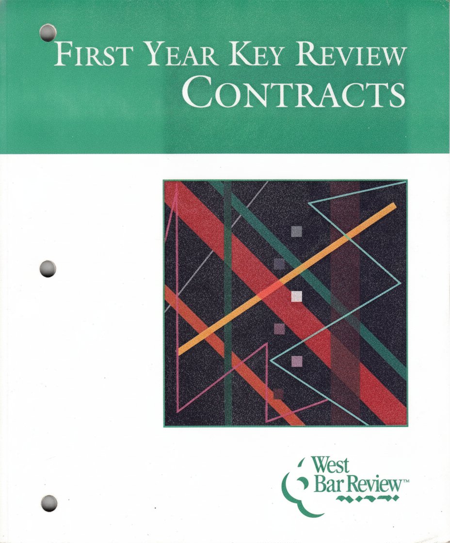 Book cover for First Year Key Review - Contracts (West Bar Review) by Unknown
