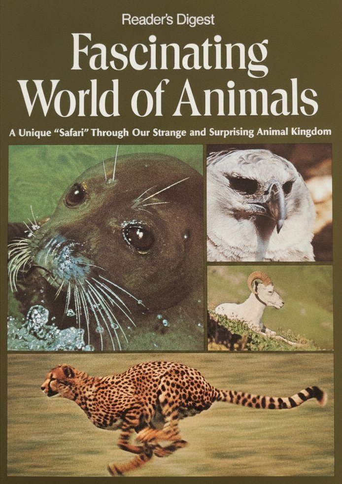 Book cover for Reader's Digest Fascinating World of Animals: A Unique 'Safari' Through Our Strange and Surprising Animal Kingdom. by Reader's Digest Association