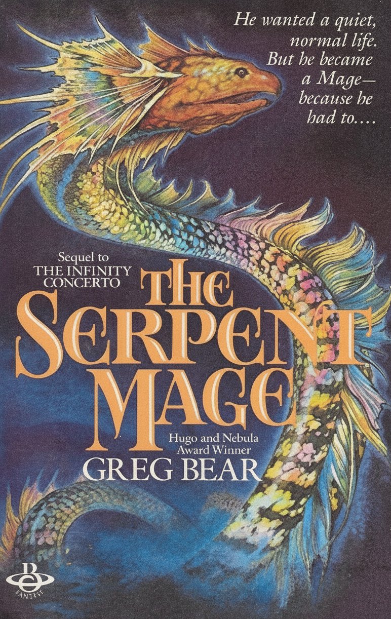 Book cover for The Serpent Mage by Greg Bear