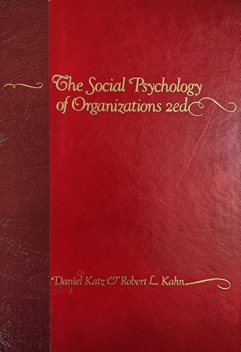 Book cover for The Social Psychology of Organizations by Katz, Daniel