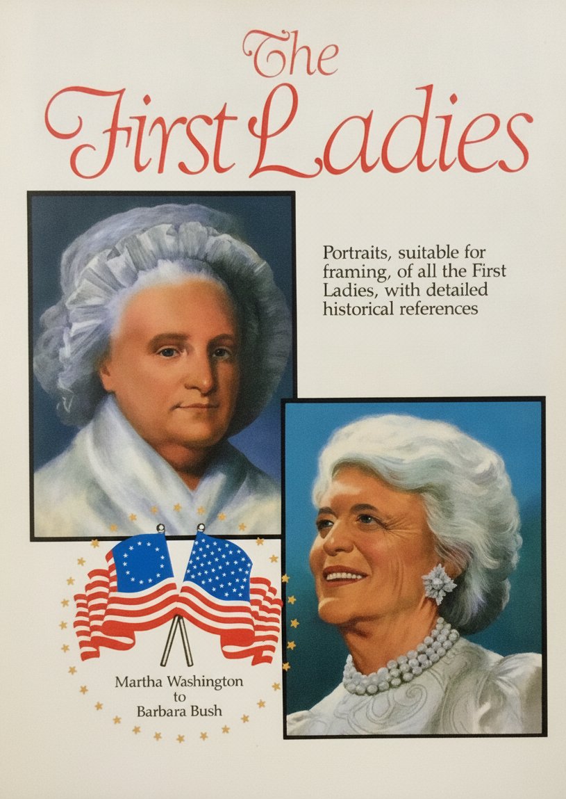 Book cover for Portraits from the White House: First Ladies: From Martha Wasington to Barbara Bush by De Cesare, Linda