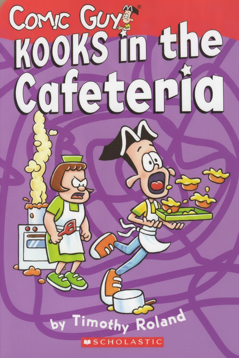 Book cover for Kooks in the Cafeteria (Comic Guy, #3) by Timothy Roland