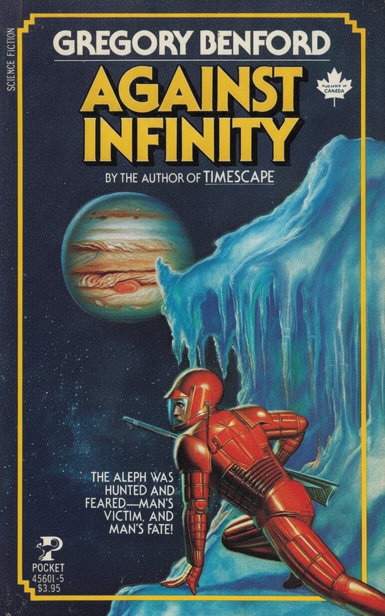 Book cover for Against Infinity by Gregory Benford
