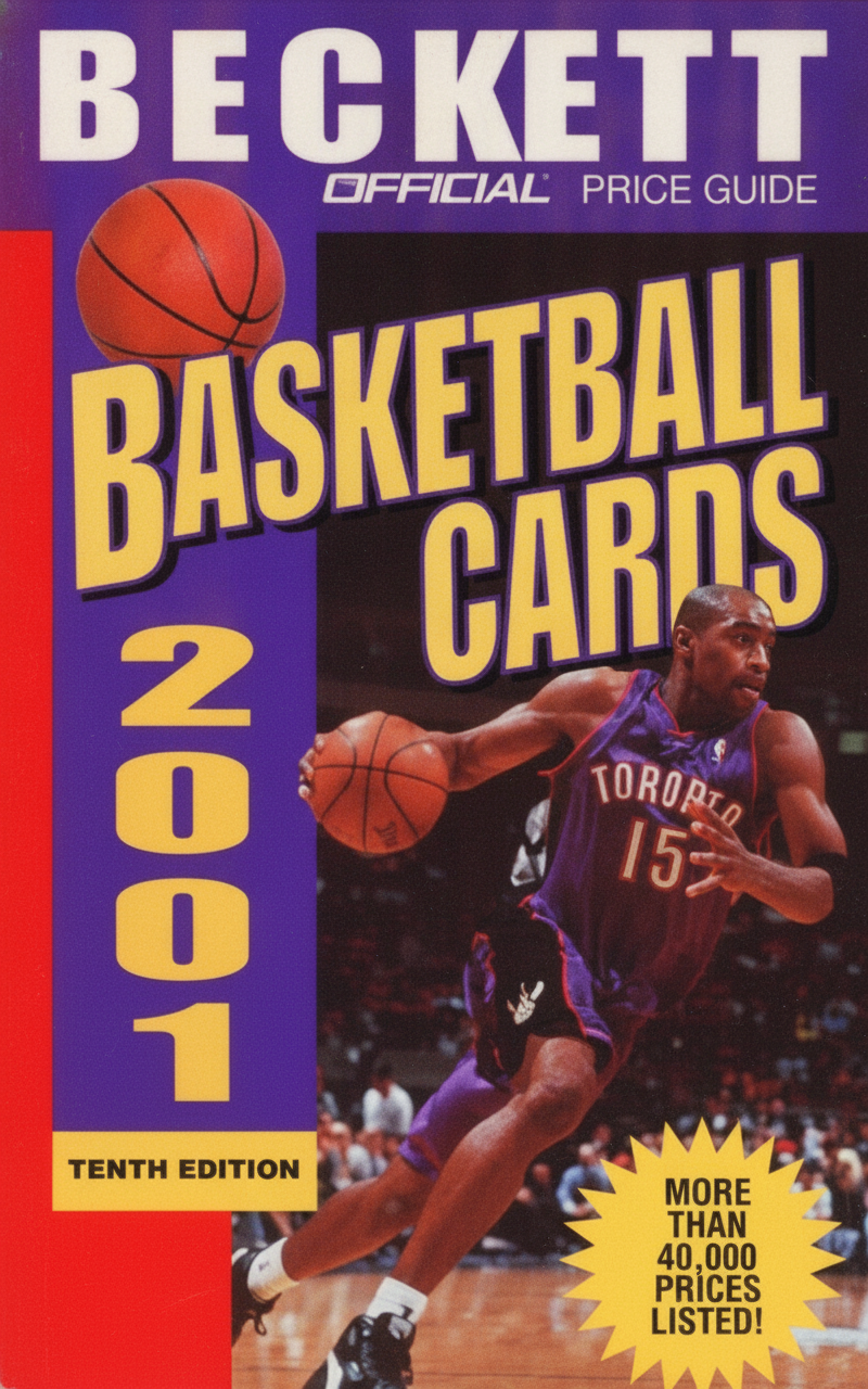 Book cover for The Official Price Guide to Basketball Cards 2001, 10th edition by Beckett, James