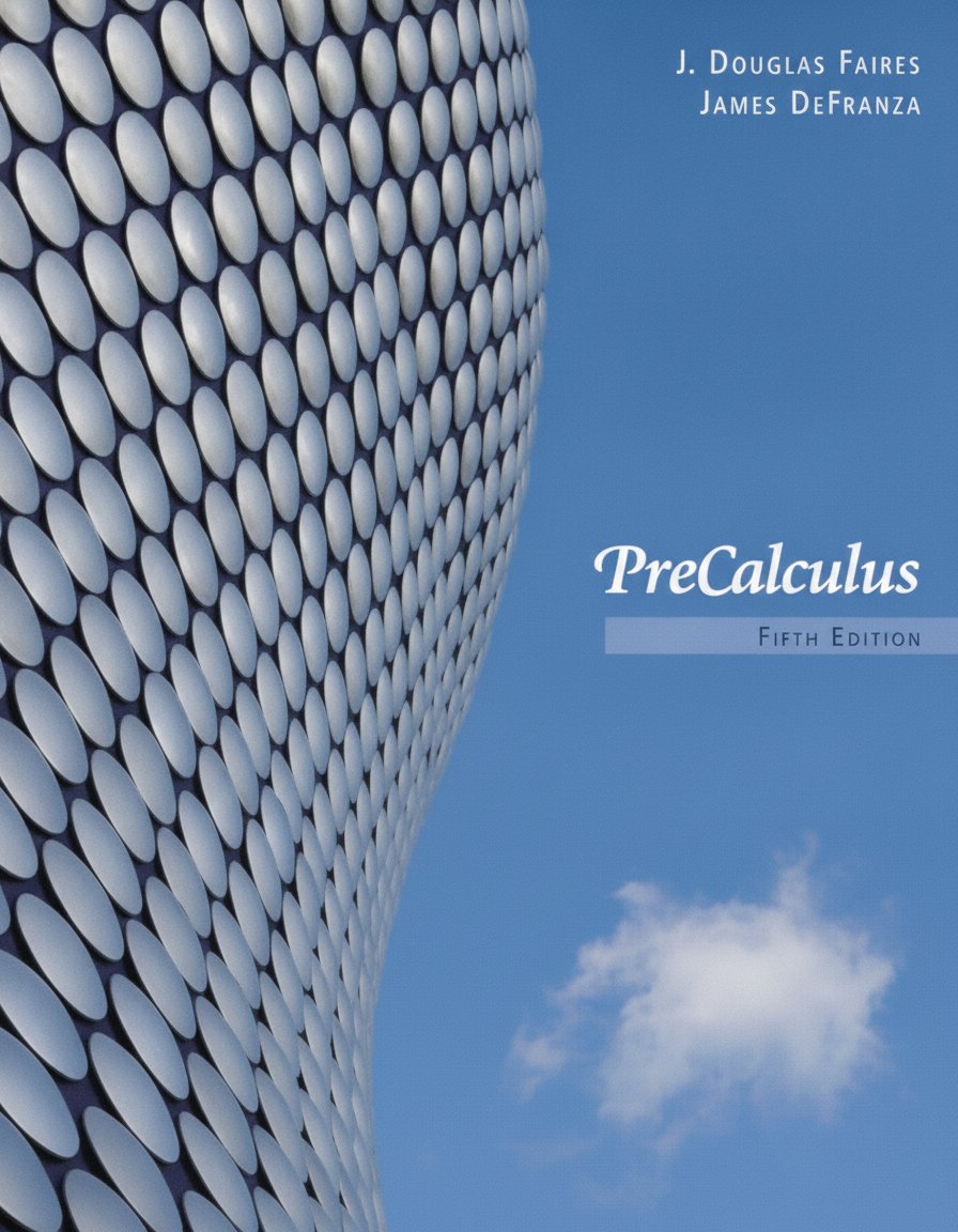 Book cover for Precalculus by Faires, J.