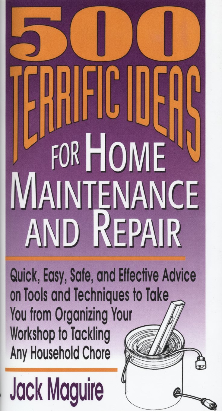 Book cover for 500 Terrific Ideas for Home Maintenance and Repair by Maguire, Jack