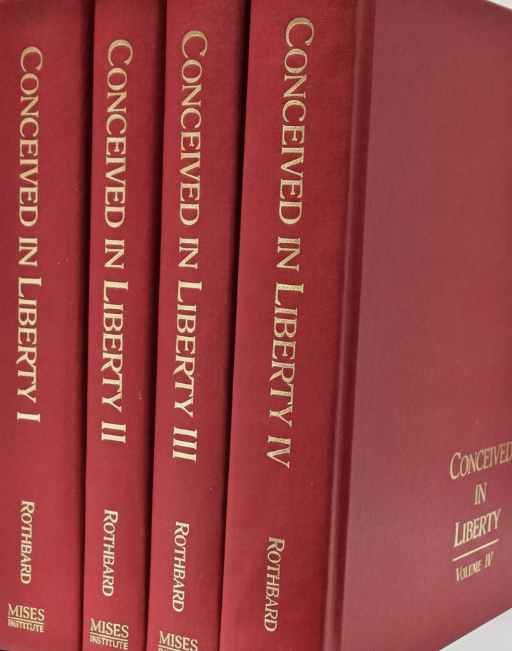 Book cover for Conceived in Liberty (4 Volume Set) by Rothbard, Murray N.
