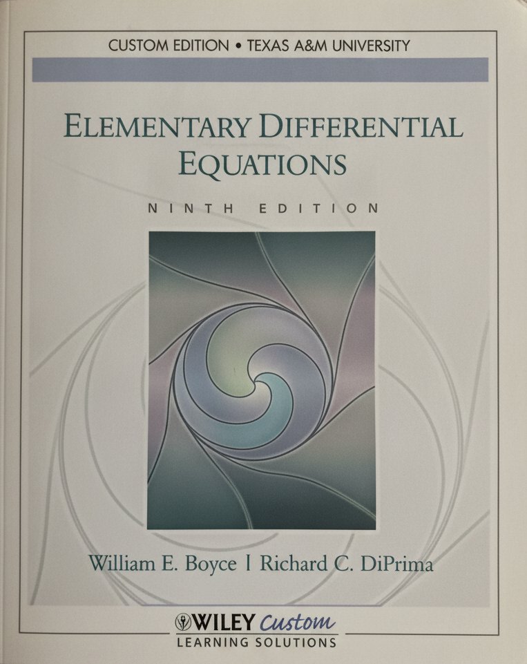 Book cover for ELEM.DIFFERENTIAL EQUATIONS >C by William E. Boyce