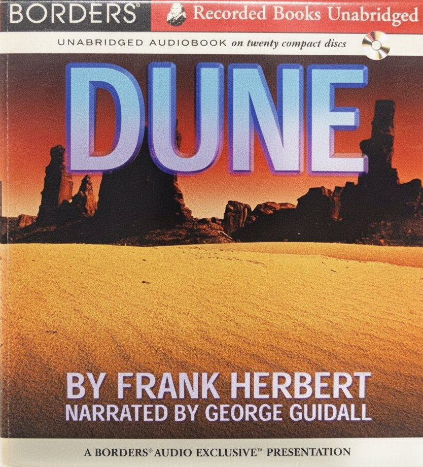 Book cover for Dune (Dune by Frank Herbert, Narrated by George Guidall) by Frank Herbert
