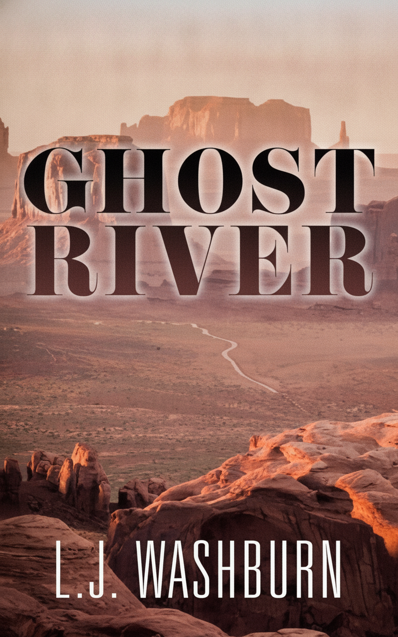 Book cover for Ghost River (Thorndike Press Large Print Western) by Washburn, L. J.