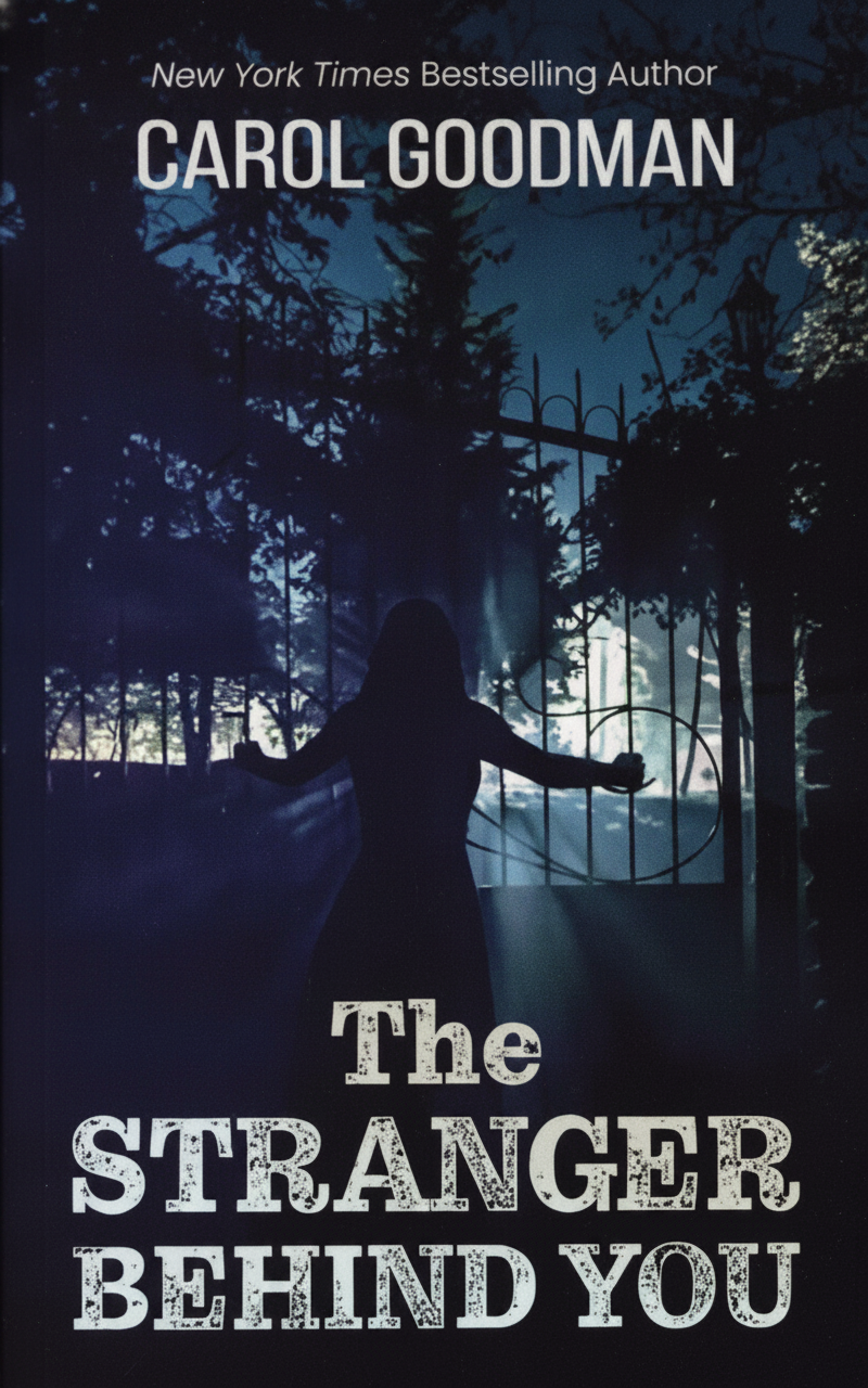 Book cover for The Stranger Behind You (Wheeler Publishing Large Print Hardcover) by Goodman, Carol