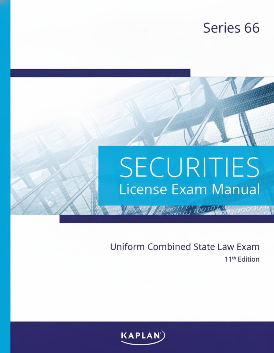 Book cover for Kaplan Series 66 License Exam Manual, 11th Edition (Paperback): Comprehensive Securities Licensing Exam Manual – Updated Securities Representative Book by Kaplan Financial Education