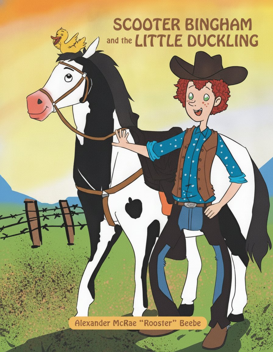 Book cover for Scooter Bingham and the Little Duckling by Alexander McRae "Rooster" Beebe