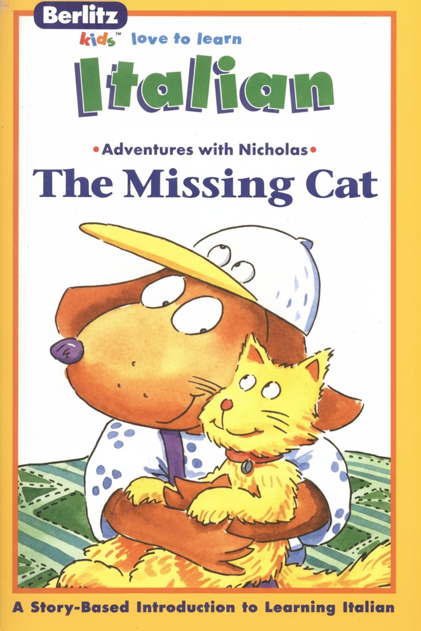 Book cover for La gatta persa =: The missing cat (Berlitz kids love to learn) (Italian Edition) by Chris L. Demarest (Illustrator)