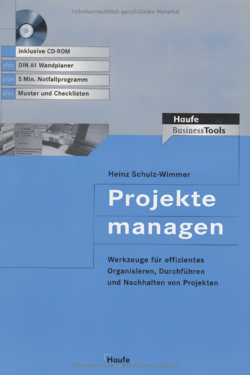 Book cover for Projekte managen. by Schulz-Wimmer, Heinz