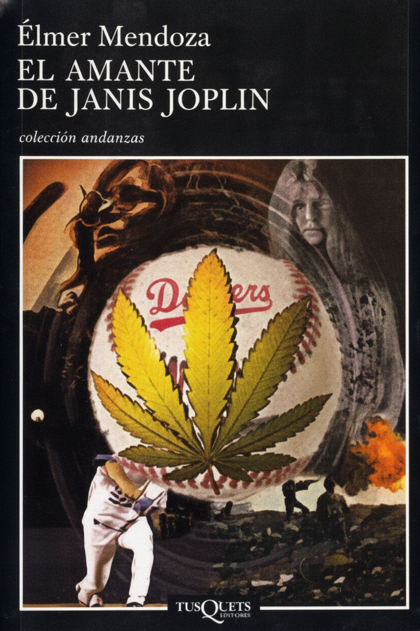 Book cover for El amante de Janis Joplin (Spanish Edition) by Mendoza, Élmer
